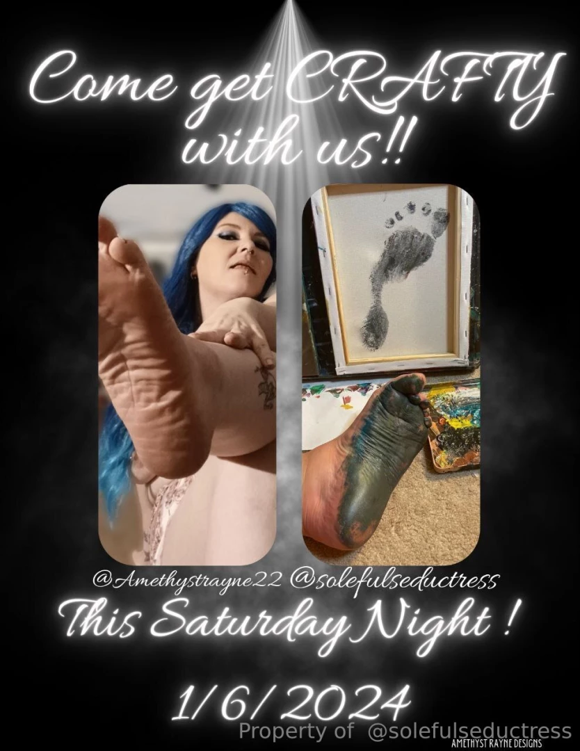 I m going to be live saturday night going to do some crafting with a 