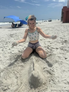 I built a dinosaur on the beach