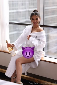 I have nothing on under my robe tip 30 for even more topless ones