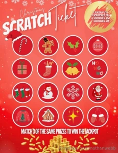 Special christmas scratch off wanted to do something special to kick