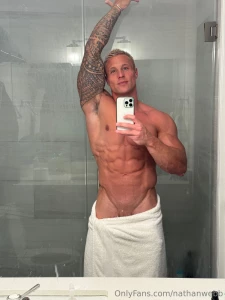 Let me drop the towel for you this time come rub me down