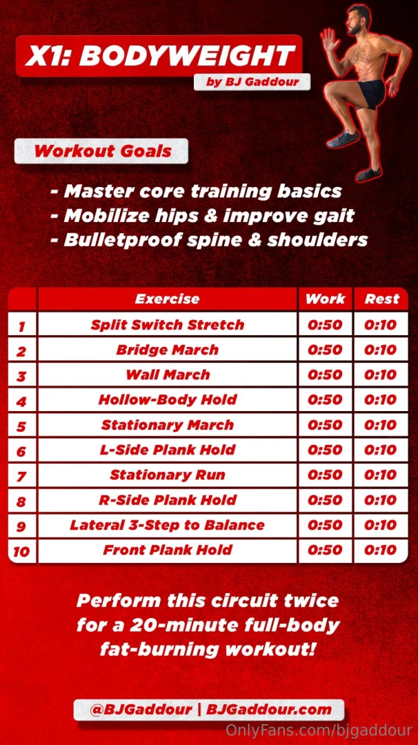 Xxx1 all-nude bodyweight workout workout goals - master core training part 1 