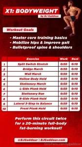 Xxx1 all-nude bodyweight workout workout goals - master core training part 1