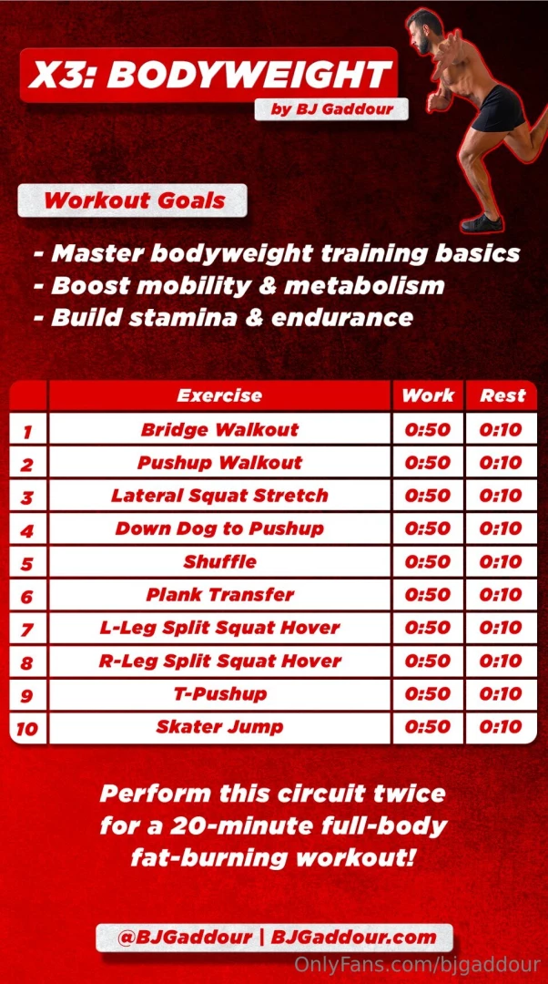 Xxx3 all-nude bodyweight workout workout goals - master bodyweight 