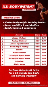 Xxx3 all-nude bodyweight workout workout goals - master bodyweight