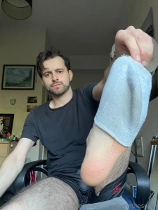 Swipe to take off my work dirty sock enjoy part 2