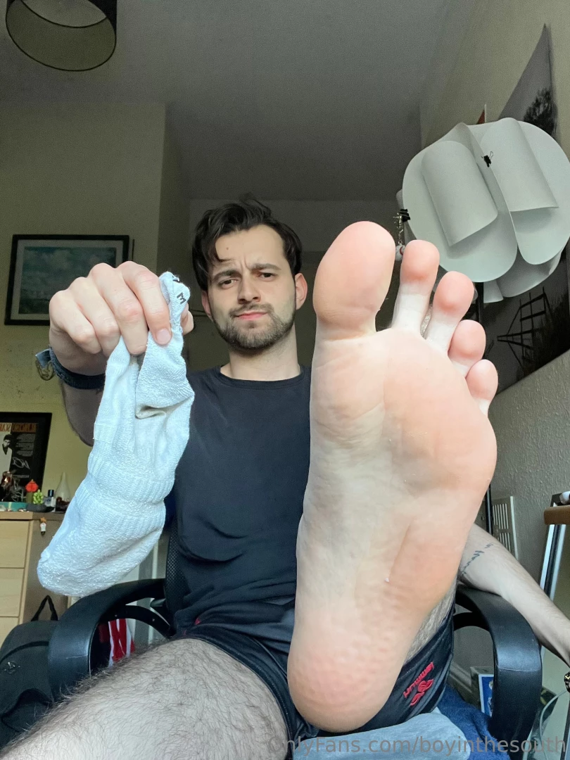 Swipe to take off my work dirty sock enjoy 