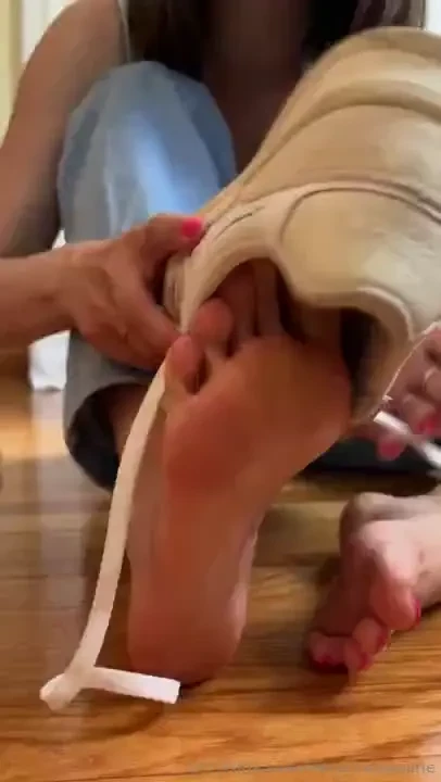 Stinky sneaker removal footdom joi goddess has been walking around all 