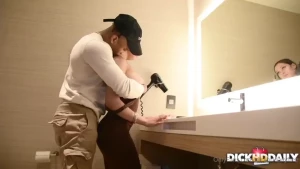 Fucked her slim ass in the bathroom