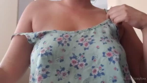 The sweet sounds of clean clothes tittyjiggling