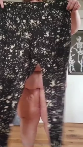 Trying on some pants