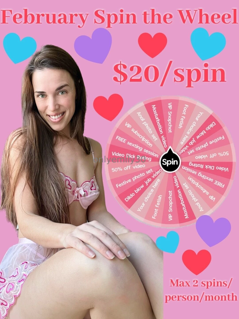 February spin the wheel and i feel the most naughty i ve been showing 