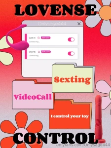 Lovense control control my pussy or i control your toy you pick