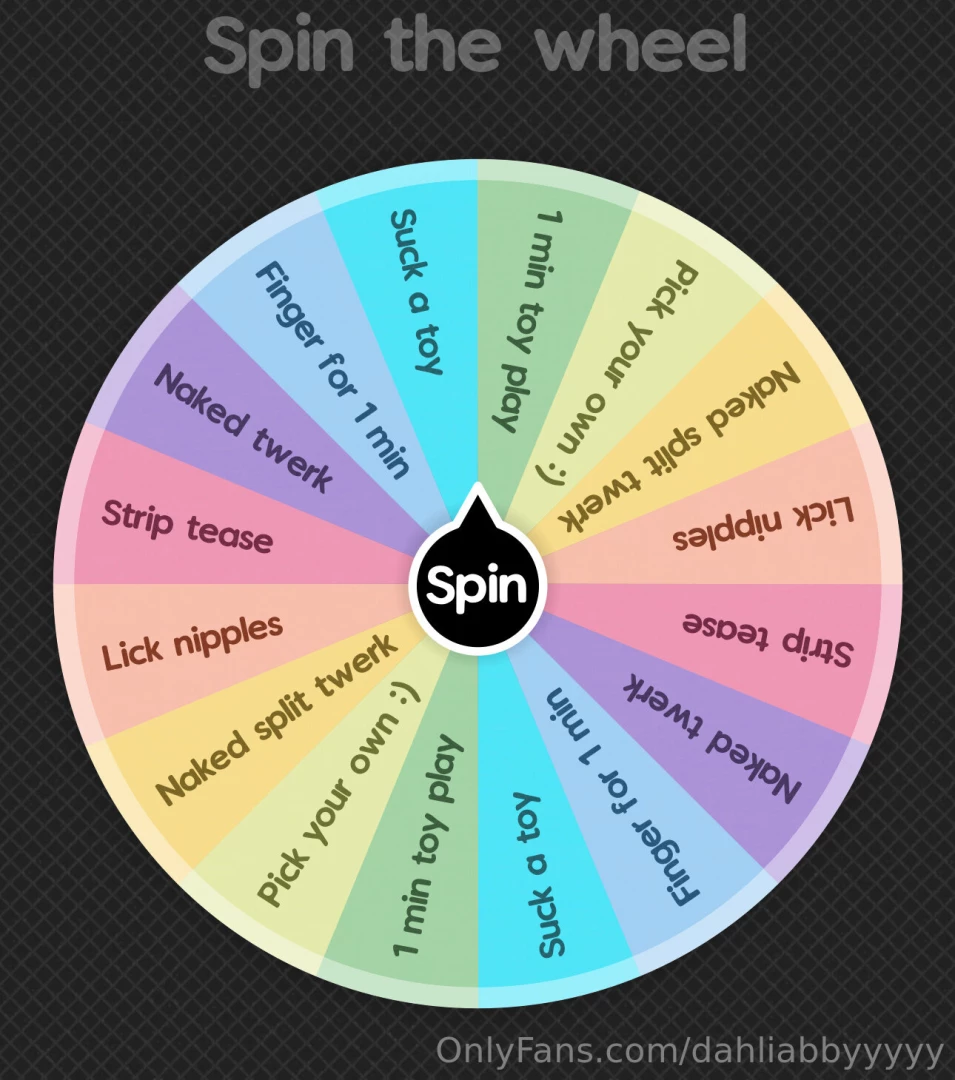 Just made a wheel for onlyfans lives when i get back i m excited to 