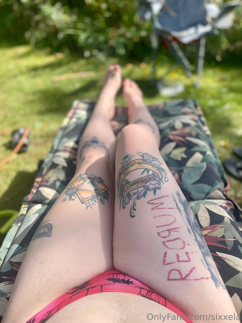 Enjoying the last of the hot sunny days really needing a pedicure part 2 