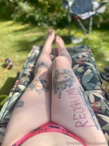 Enjoying the last of the hot sunny days really needing a pedicure part 2