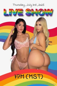 2 baddie latinas live s3x tonight stay tuned latinabratt69 amiramoonxo part 1