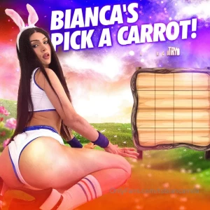 New bianca s pick a carrot it s easter and your horny girl has a