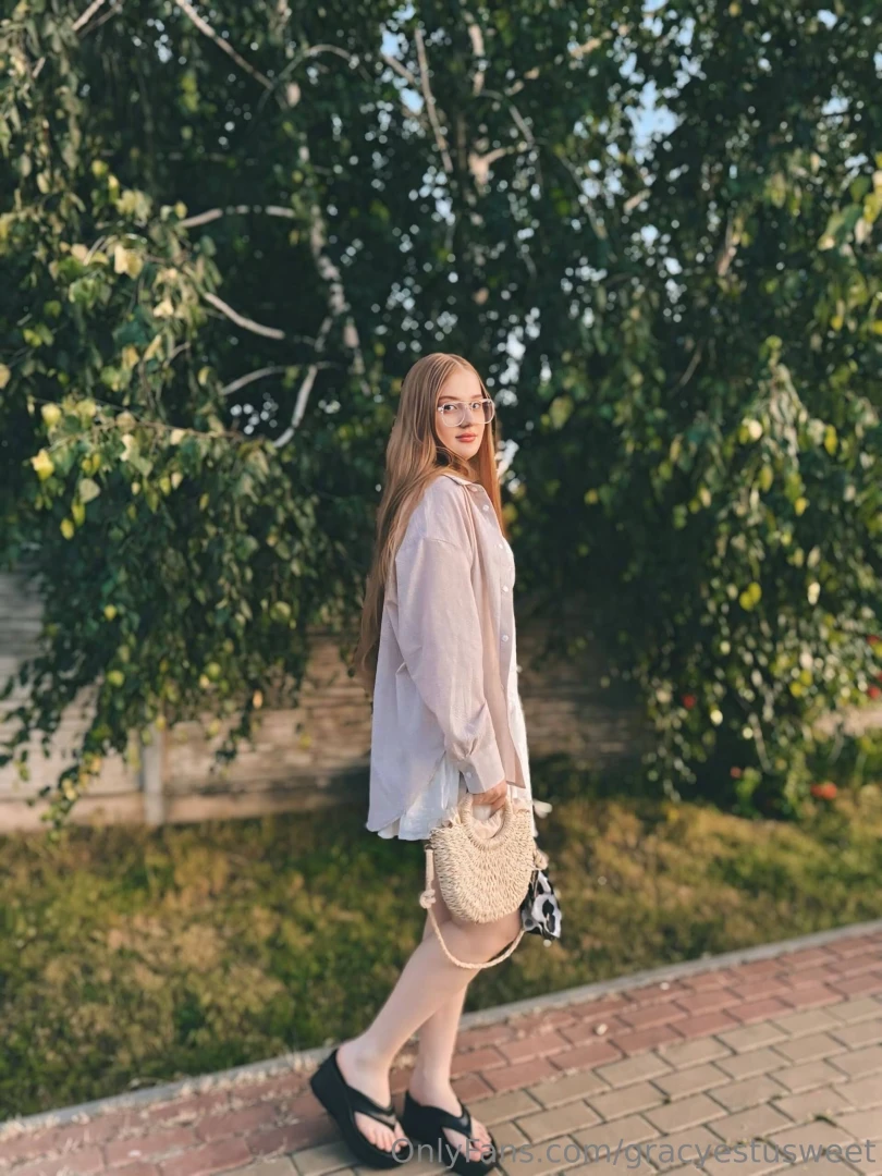 Outfit says chic summer but the walk was mostly to find snacks 