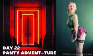 Day 22 of the panty advent-ture and i m dressed to break all the rules