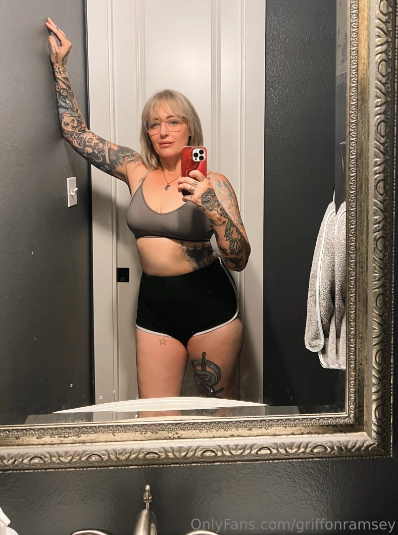 Borrowed bathing suit in a borrowed mirror 