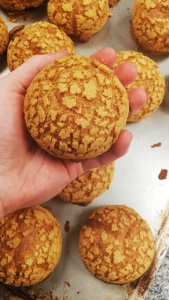Choux dough for profiteroles part 2