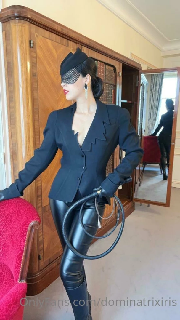 Get on your knees and let the tip of my whip greet you like an old 