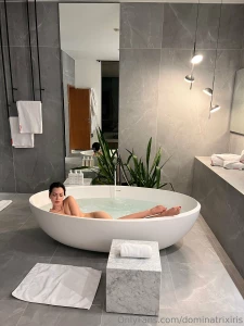 Oh i will definitely let you stay while i take a bath except you will