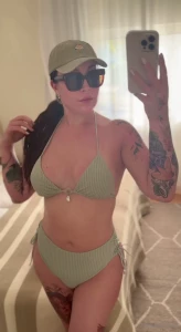 Oil me up bulging in my new bikini for you do you like it