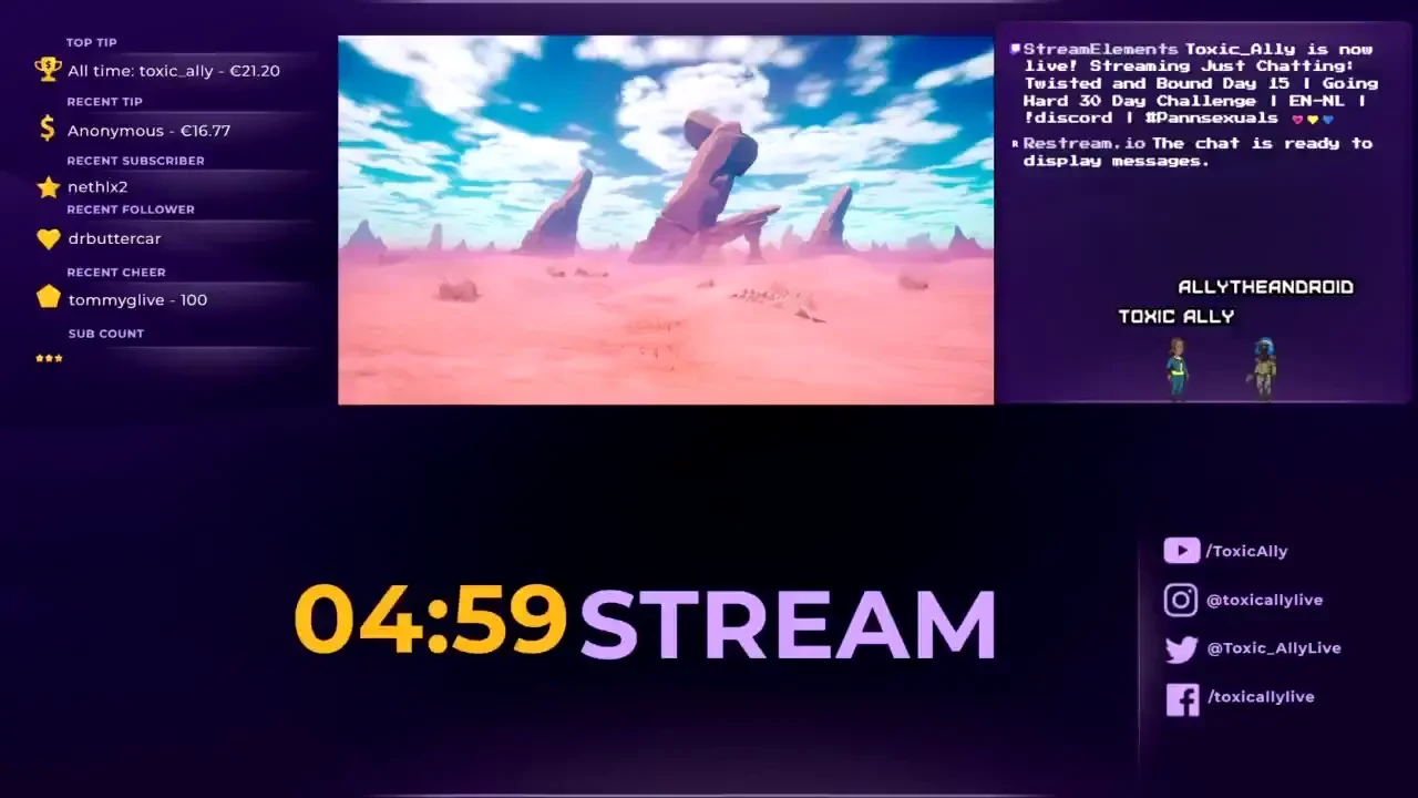 Stream started at 08 05 2024 10 25 am twisted and bound day 15 going 