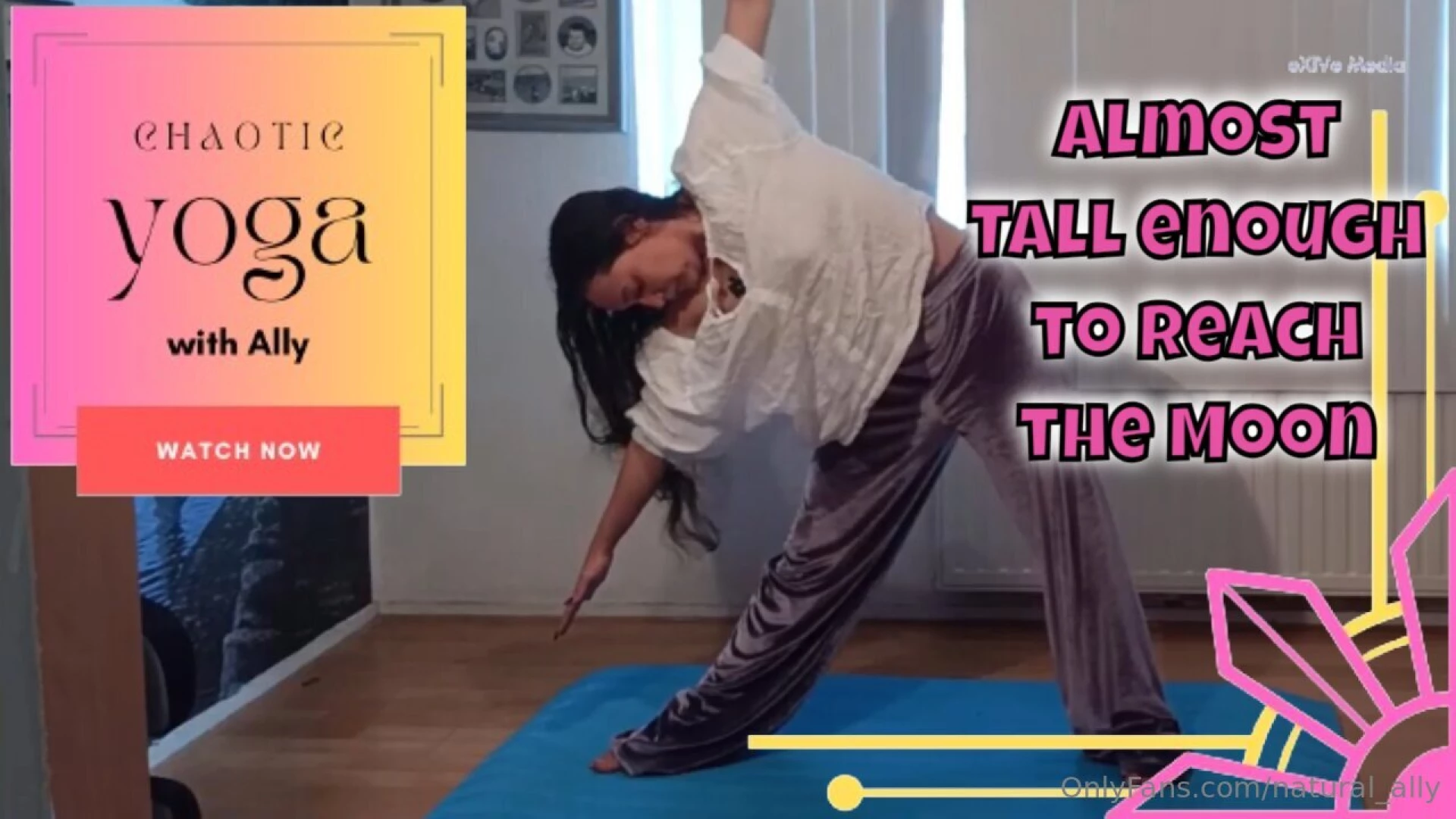 Pulling my hips with the moon yoga intermission 