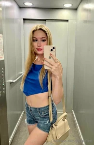 Selfies in the elevator just for you and why do all girls at the sight