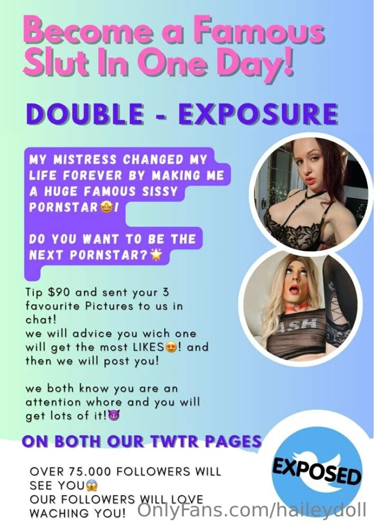 Become a famous slut within a day send a message now 