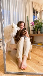 A little session with me and my little dog isn t he cute