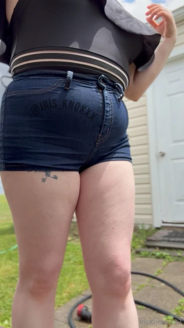 Looking like a busted can of biscuits in these tiny shorts but i am part 7 