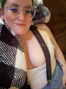 Lazy day on my couch but looking hot with my new suspenders i bought part 2