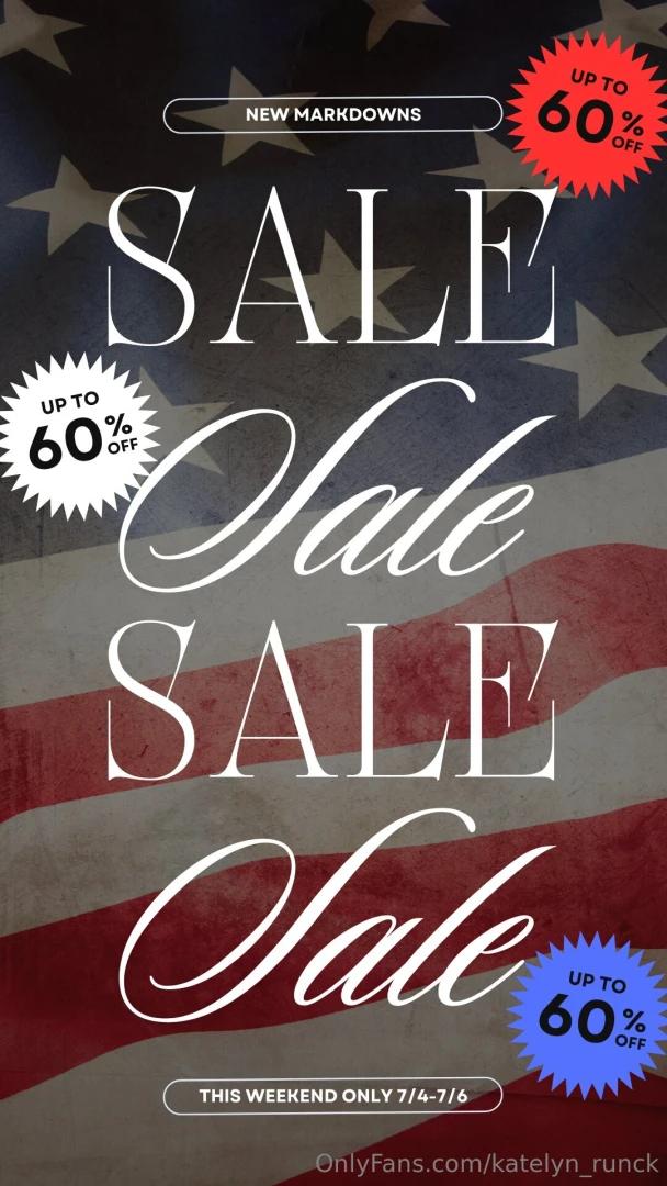 Sales all weekend long 