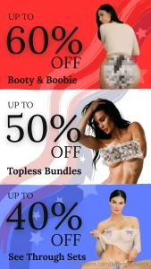 New markdowns all weekend long up to 60 off booty amp boobie 50 off