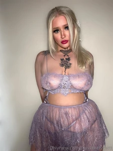 Feeling a little blue in my net lingerie who wants to turn my frown