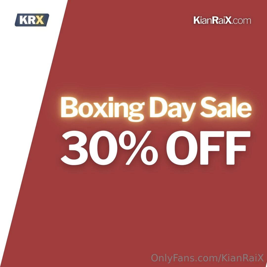 Boxing day sale 30 off december 26 - 30 kianraix 
