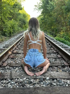 Railroad tracks naughty bundle 5 pics amp 2 short videos b g amp solo