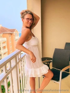 Good morning i love to have fun with you on this balcony