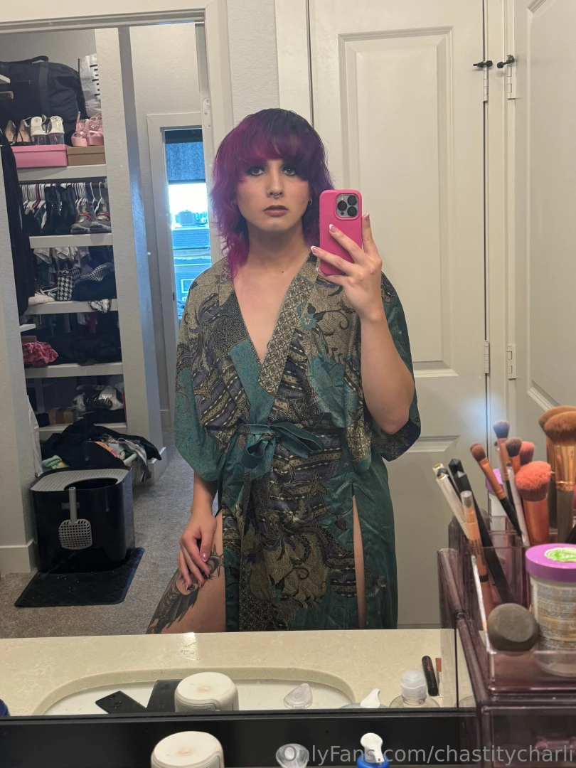 My lounging around and makeup doing robe part 2 
