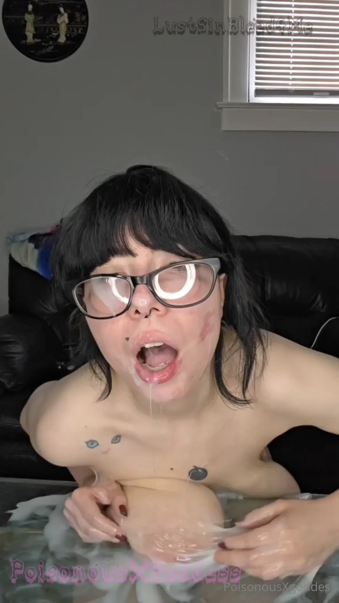 A very sloppy fake cum play video another video at 2am 