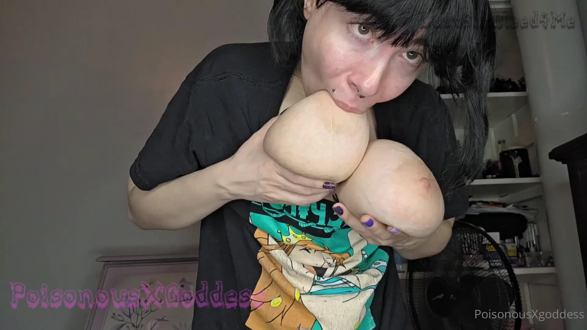 Short spit and tit sucking 