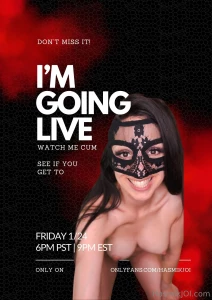 Friday 6pm pst 9pm est will you be there