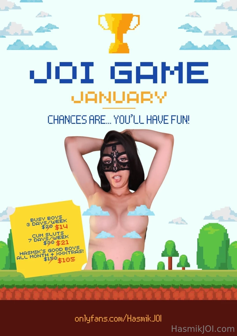 I messed up i posted too late about joi games january join now at 30 