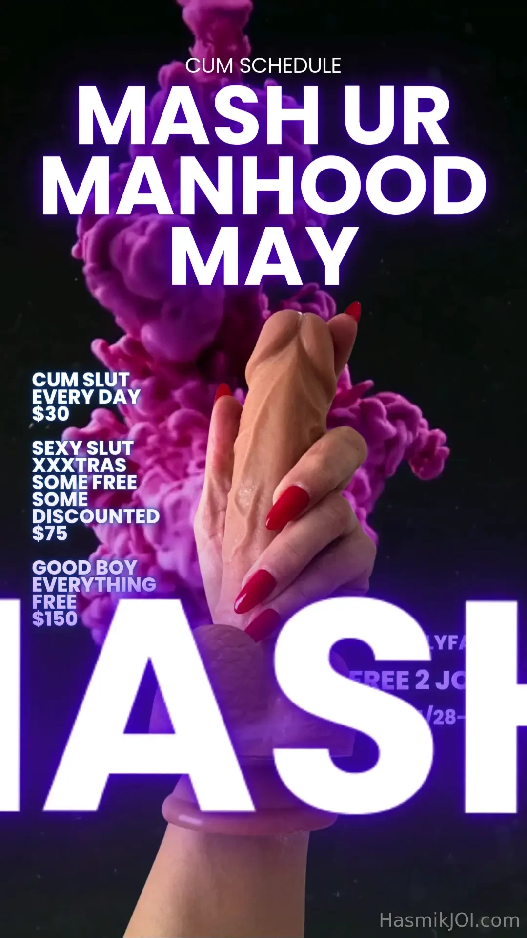 Mash ur manhood may may cum schedule daily task text prompts in your 