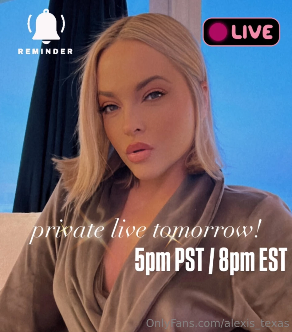 Set your alarms tomorrow 5pm pst 8pm pst 