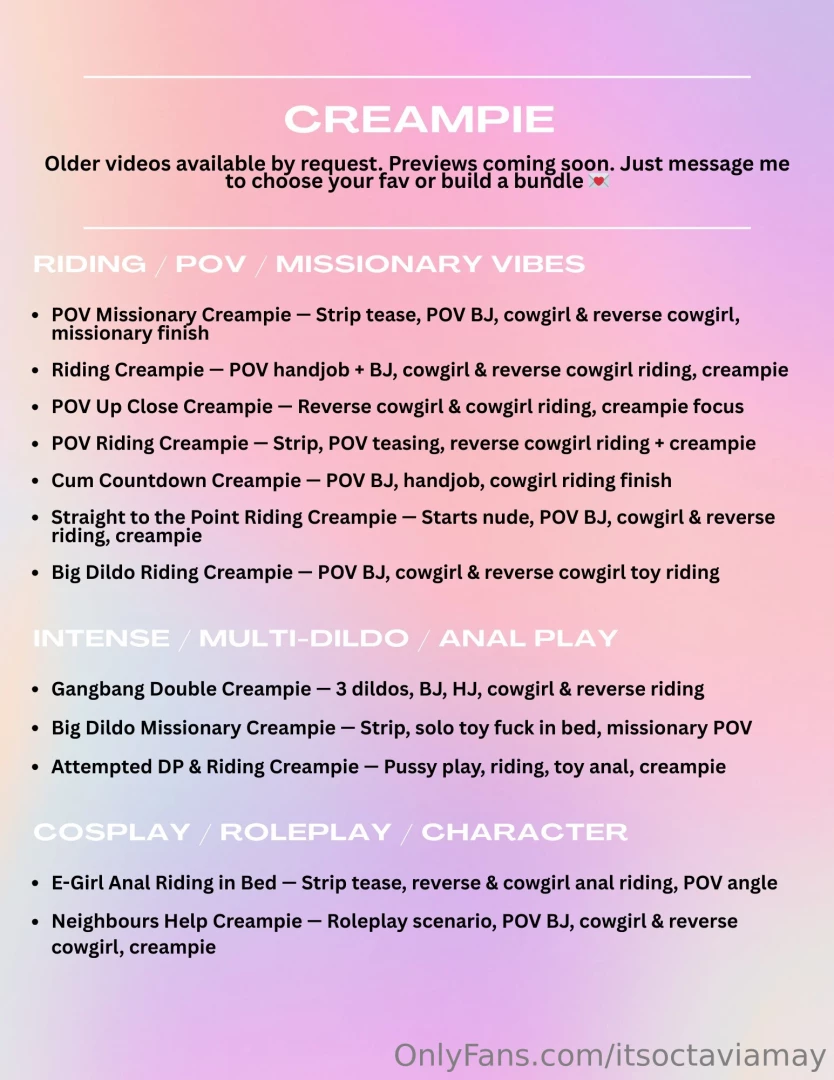 Hii i m working on making my list of videos this is all i have so far part 3 